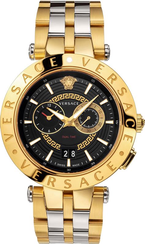 versace uhr herren gold silber|versace watches for sale.